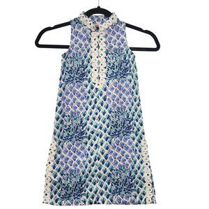 Lilly Pulitzer Girls Jane Shift Dress Size 3 Coastal Pineapple